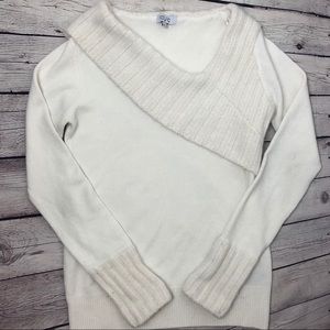 ‘Winter White' Long Sleeve Sweater